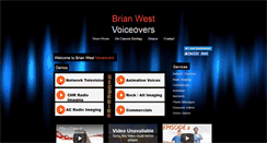 Desktop Screenshot of brianwestvoiceovers.com